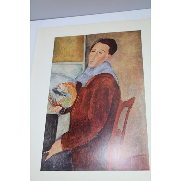 Modigliani Print Self Portrait Vintage 88892 - Picture 1 of 5